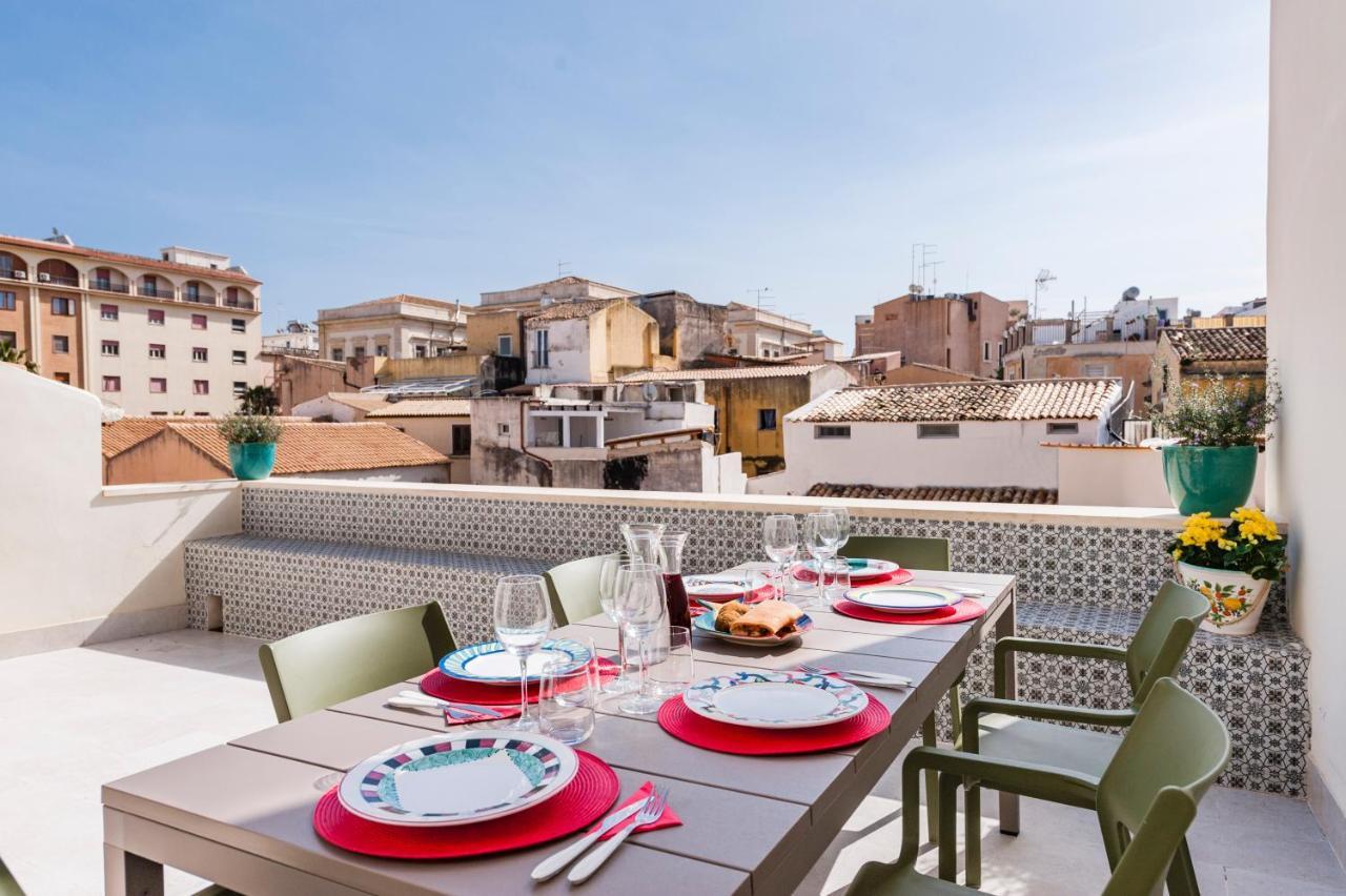 2 Soru Ortigia Holiday Home - Attico Con Terrazza シラクーサ エクステリア 写真